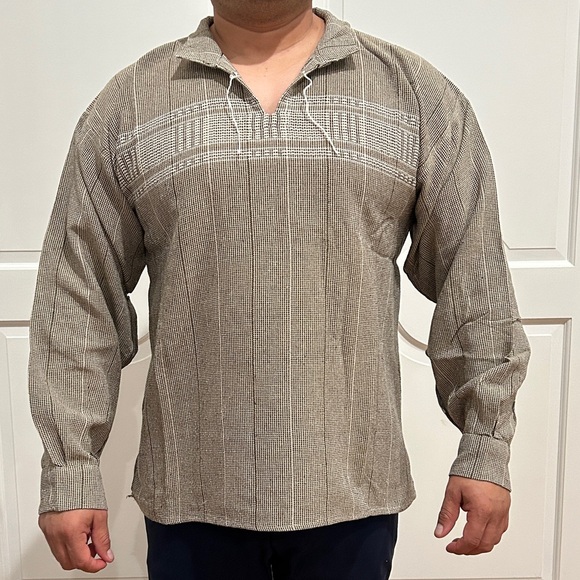 Pc# F-1113 Other - Handmade Beach Mexican Men’s Shirt. Lightweight Hippy,Cotton,Comfy